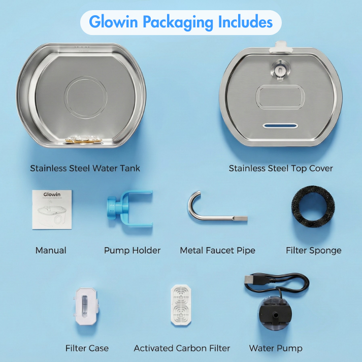 Glowin Stainless Steel Water Fountain