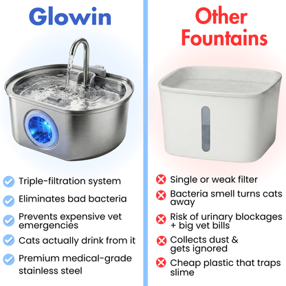 Glowin Stainless Steel Water Fountain